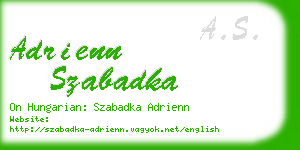 adrienn szabadka business card